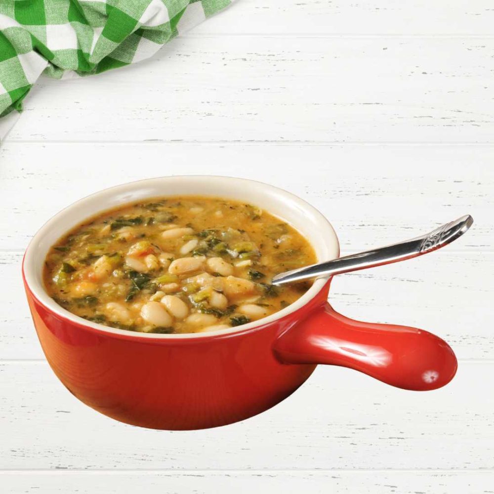 White Miso Escarole and Cannellini Bean Soup